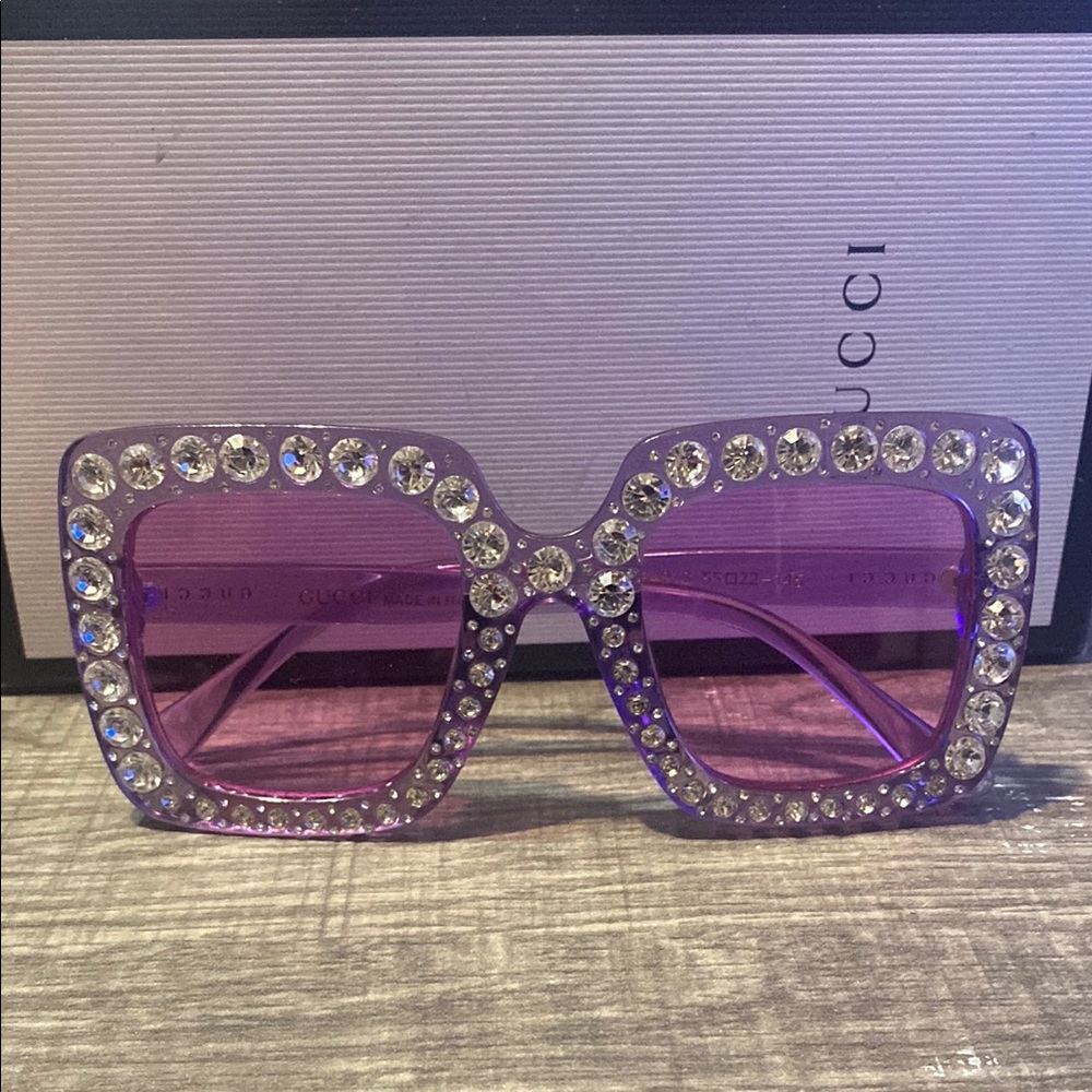 Gucci  Crystal-Embellished Sunglasses